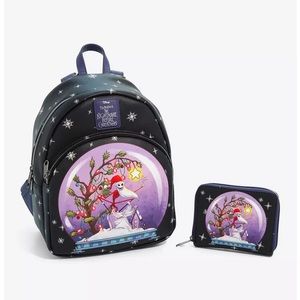 Loungefly-Backpack and Wallet-The Nightmare Before Christmas Jack Snow Globe
